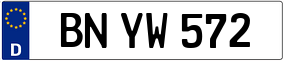 Trailer License Plate
